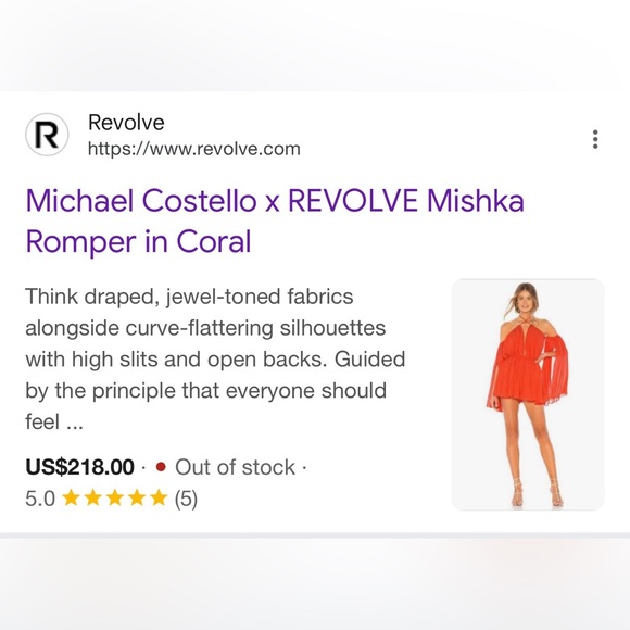 MICHAEL COSTELLO MISHKA ROMPER REVOLVE - Picture 6 of 7